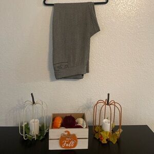 Black and white dress pants